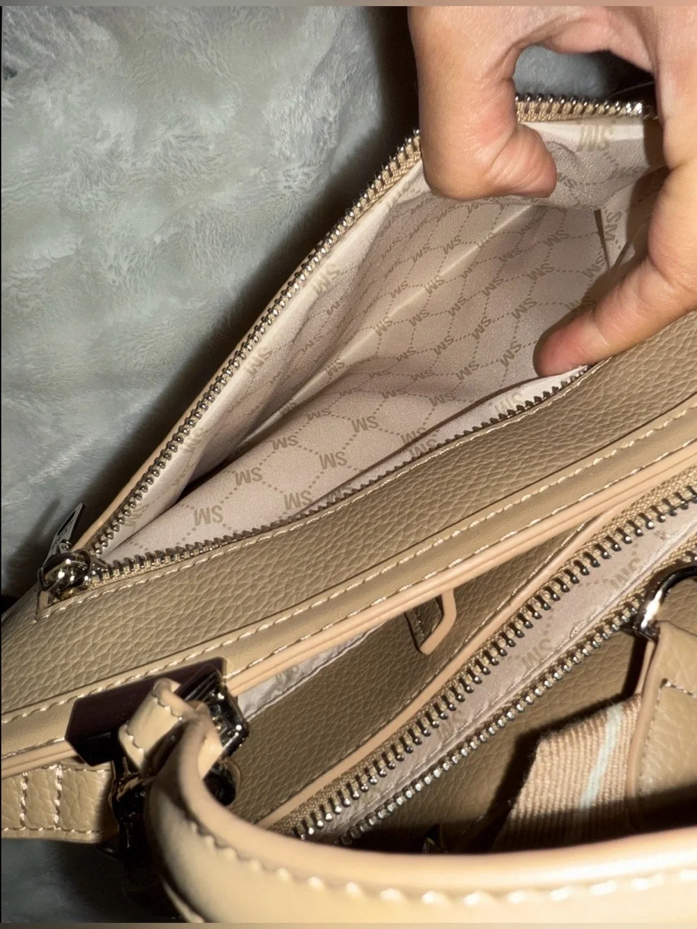 Steve Madden timeless taupe tote crossbody